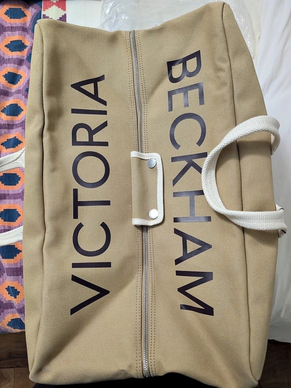 Victoria Beckham x Gap weekender bag Canvas Weekender Tote in Brown NWT